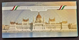 Hungary 2016 , 5 Years Of New Constitution , Real Crystals , Gold , Unusual - Nuovi