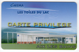 FRANCE CARTE CINEMA CARTE PRIVILEGE AIX LES BAINS - Biglietti Cinema