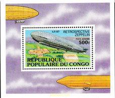 609344 MNH CONGO 1977 ZEPPELIN - FDC