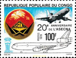 609586 MNH CONGO 1979 20 ANIVERSARIO DE ASECNA - FDC
