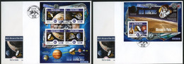 Sierra Leone 2015, NASA's Missions, 4val In BF +BF In 2FDC - Afrique
