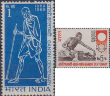 688044 MNH INDIA 1969 ESCENAS DE LA VIDA DE GANDHI - Neufs