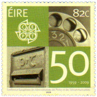 231296 MNH IRLANDA 2009 50 ANIVERSARIO DE COMFERENCIA EUROPEA DE COREEOS Y TELECOMUNICACIONES - Colecciones & Series