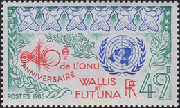 638241 MNH WALLIS Y FUTUNA 1985 40 ANIVERSARIO DE LA ONU - Usati