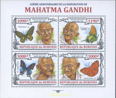 639168 MNH BURUNDI 2013 65 ANIVERSARIO DE LA MUERTE DE GANDHI - Gebraucht