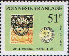 640336 MNH POLINESIA FRANCESA 1994 REPRODUCCION DE SELLO MATASELLADO - Usados
