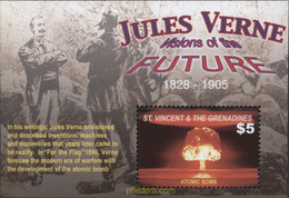 640499 MNH SAN VICENTE GRANADINAS 2005 JULIO VERNE - 100 AÑOS - Ecrivains