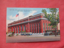 New Haven  & Hartford Railroad Station      New Haven  Connecticut > New Haven   Ref 5843 - New Haven