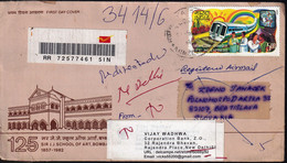 LIFELINE EXPRESS- UNDELIVERED REGISTERED COVER-INDIA-SLOVAKIA-INDIA-2009-BX3-33 - First Aid