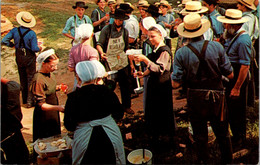 Pennsylvania Time-Out From Barn Raising By The Amish - Lancaster