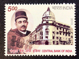 INDIA 2010 CENTRAL BANK OF INDIA 1v Stamp MNH As Per Scan P.O Fresh & Fine - Autres & Non Classés