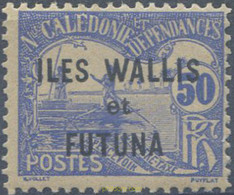 658507 HINGED WALLIS Y FUTUNA 1920 SELLOS DE TASA DE NOVA CALEDONIA DEL 1906 SOBRECARGADOS - Usados