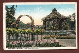 (RECTO / VERSO) HARTFORD - ROSE GARDEN ELIZABETH PARK - BEAUX TIMBRES - FORMAT CPA - Hartford