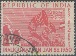 662039 USED INDIA 1950 PROCLAMACION DE LA REPUBLICA INDIA. FILGIRANA E MULTIPLE - Nuovi