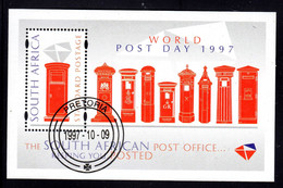 SOUTH AFRICA - 1997 WORLD POST DAY MS FINE USED CTO SG MS1002 - Gebraucht