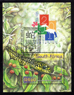 SOUTH AFRICA - 2001 YEAR OF THE SNAKE & HONG KONG EXHIBITION MS FINE USED CTO SG MS1247 - Usados