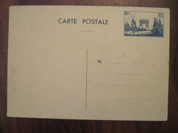 France 1940's Arc De Triomphe Entier Cover - Cartes Postales Types Et TSC (avant 1995)