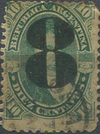 666173 USED ARGENTINA 1877 SOBRECARGADOS - Ungebraucht