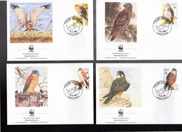 " AIGLES / WWF " Sur 4 Belles Enveloppes 1er Jour De MALTE De 1991. FDC à Saisir ! - Águilas & Aves De Presa