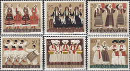 672569 MNH YUGOSLAVIA 1961 BAILES TRADICIONALES - Collections, Lots & Séries