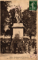 CPA PARIS 4e Square Des Vosges-Statue De Louis XIII (445449) - Statues