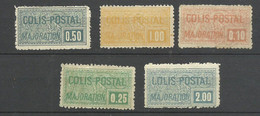 France  Colis Postaux N°   21 ; 22   Et 77  à  79    Neufs  ( *  )     B/TB  Voir Scans Soldé ! ! ! - Mint/Hinged