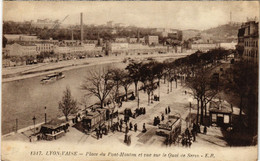 CPA LYON-VAISE - Place Du Pont Mouton Et Vue Sur Le Quai De Serin (442505) - Lyon 9