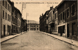 CPA Le CHAMBON-FEUGEROLLES - Rue De La Gare (359884) - Le Chambon Feugerolles