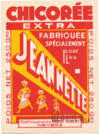 Etiket Etiquette Label - Chicorée - Jeannette - Ets . Andre Robert - Nevers - Koffie & Koffiecichorei