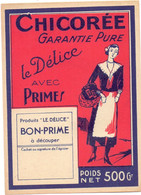 Etiket Etiquette Label - Chicorée - La Délice - Coffees & Chicory
