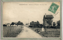 CPA (78) PORCHEVILLE - Aspect De L'entrée Du Bourg Par Le Chemin De Voyers En 1920 - Porcheville