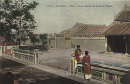 ANNAM Hué Cour Intérieure Dans Le Palais Animée Colorisée RV - Vietnam