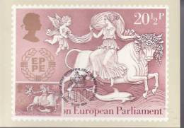 G B  CARTE MAXIMUM NUM.YVERT 1129 LE PARLEMENT EUROPEEN - Cartes PHQ