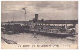 (44) 299, Basse Indre, Bonnefoy 15, Le Vapeur De Nantes, Amitiés - Basse-Indre