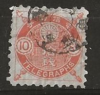 Timbre Japon Telegraphe 5 Sen - Timbres Télégraphe