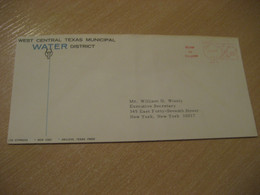 ABILENE 1967 Water For Progress Eau Meter Mail Cancel Cover USA Environment Energy Energie - Acqua