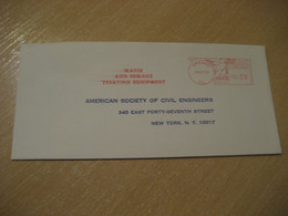 CHICAGO 1968 Water And Sewage Treating Equipment Eau Meter Mail Cancel Cover USA Environment Energy Energie - Agua