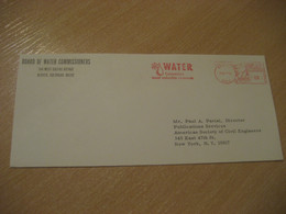 DENVER 1973 Water Colorado's Most Valuable Resource Eau Meter Mail Cancel Cover USA Environment Energy Energie - Acqua