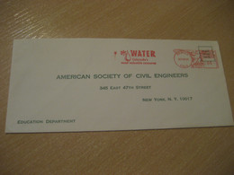 DENVER 1969 Water Colorado's Most Valuable Resource Eau Meter Mail Cancel Cover USA Environment Energy Energie - Agua