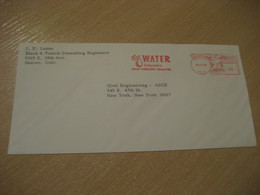 DENVER 1968 Water Colorado's Most Valuable Resource Eau Meter Mail Cancel Cover USA Environment Energy Energie - Wasser