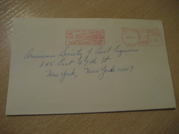 UNION 1966 Graver Water Treatment Systems Eau Meter Mail Cancel Cover USA Environment Energy Energie - Agua