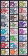 1983/1988 - PREOBLITERES SERIES COMPLETES - YVERT N° 178/201 ** MNH - COTE = 34.5 EUR. - 1964-1988