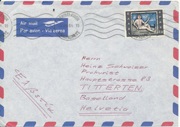 Greece Air Mail Cover Sent To Switzerland 5-8-1964 Single Franked - Lettres & Documents