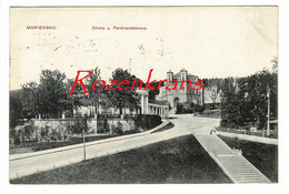 Marianske Lazne Marienbad Kirche Ferdinandsbrunn Österreich-Ungarn Czech Republic Sudetenland Sudety Tschechoslowakei - Sudeten