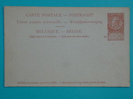 H29  BELGIQUE  BELLE CARTE LETTRE  ENTIER ENV.1890   + NON VOYAGEE+++ - Autres & Non Classés