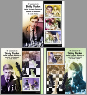 DJIBOUTI 2022 - Bobby Fischer, Chess M/S + 2 S/S Official Issue [DJB220430] - Chess