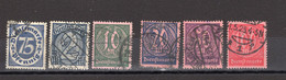 Repubblica Di Weimar - Dienstmarken Mi. 69/74 Ø - Dienstzegels