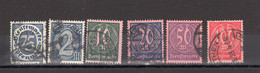 Repubblica Di Weimar - Dienstmarken Mi. 69/74 Ø - Dienstzegels