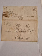 Lettre GRANDE BRETAGNE LONDRES LONDON Pour CHALONS Cachet Entrée Paris A Lyon  Taxe Abel Petiot - ...-1840 Préphilatélie