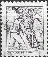BRAZIL 1976 Sugar Cane Cutter - 5cr. - Lilac FU - Used Stamps